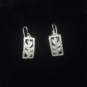 Leighton Lam Design "Heliconia" Sterling Silver Earrings from Hawaii